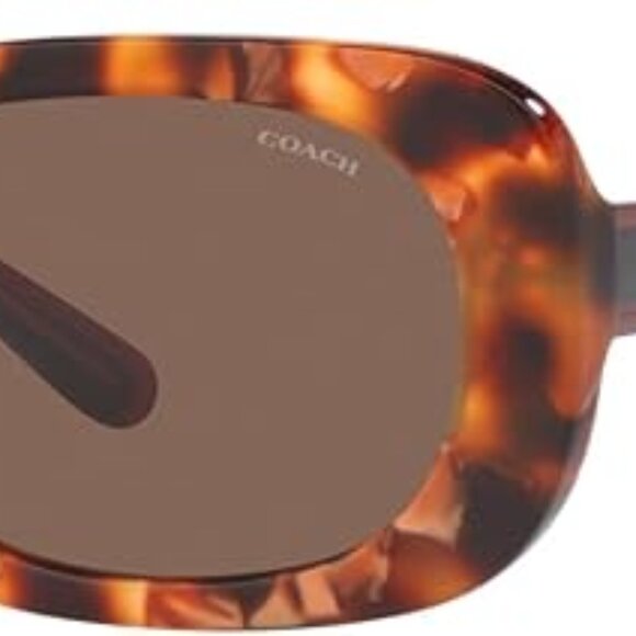 New Coach Women\'s Hc8358u Universal Fit Oval Sunglasses main image 4